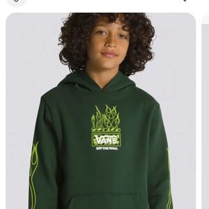 VANS NEON FLAMES PULLOVER HOODIE
